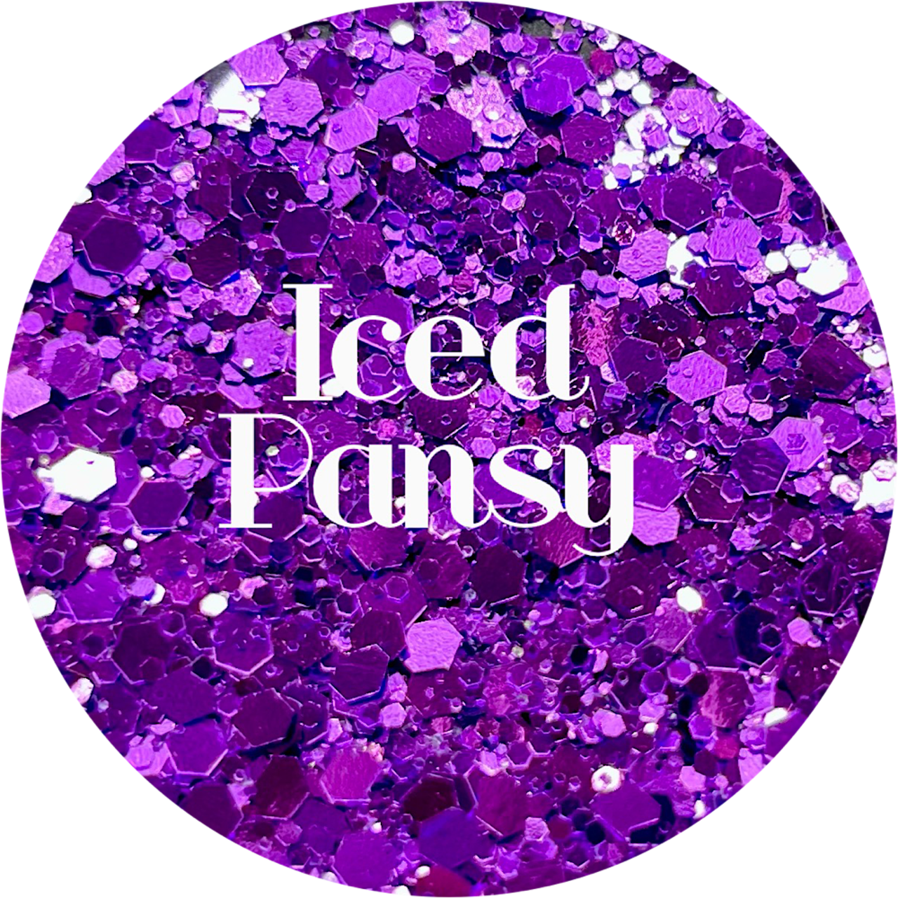 Polyester Glitter - Iced Pansy by Glitter Heart Co.&#x2122;